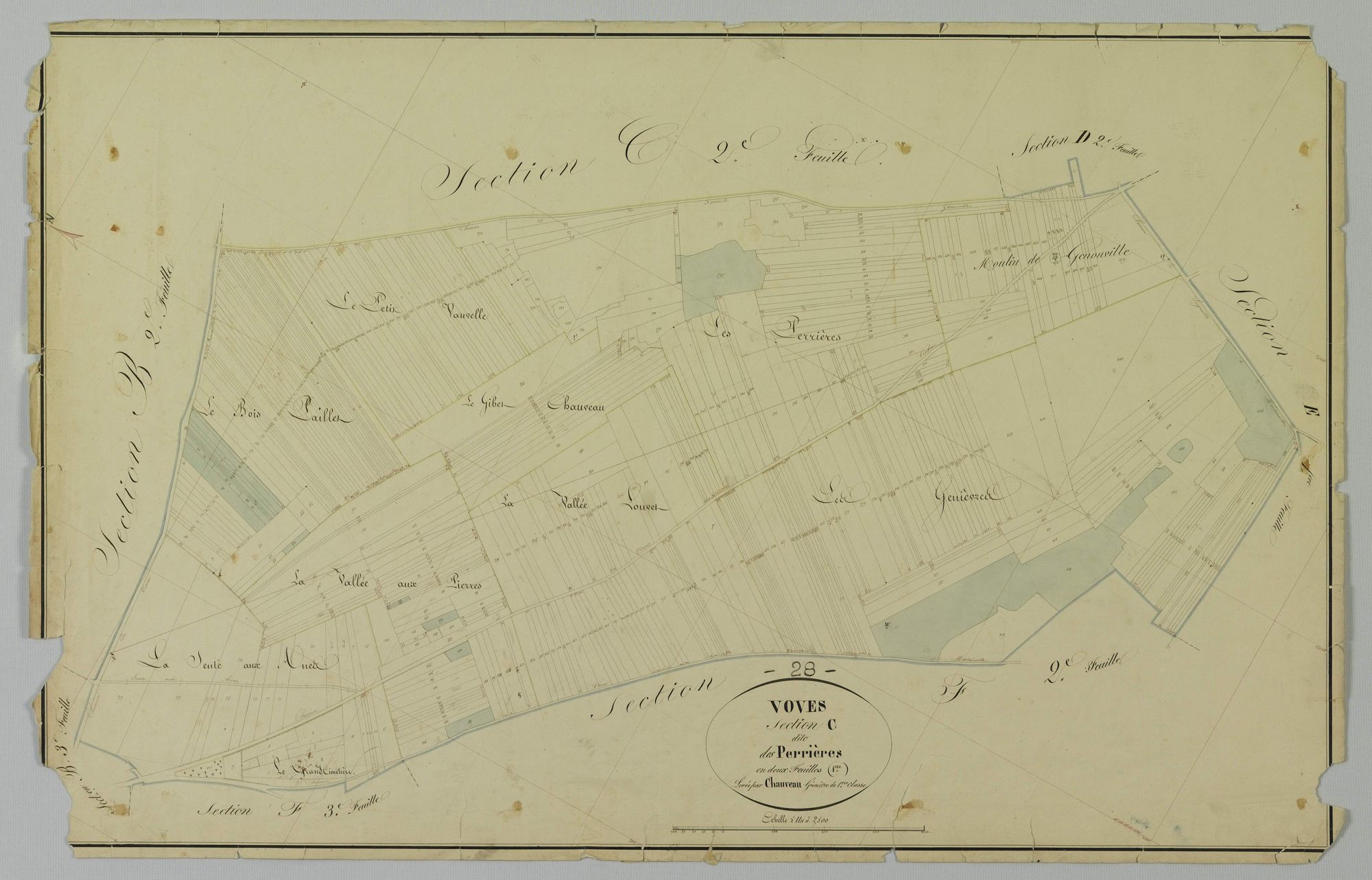 Section C, les Perrières, feuille 1.