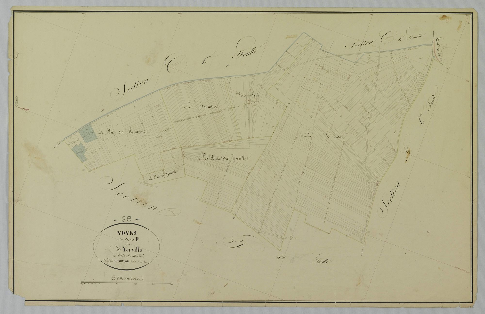 Section F, Yerville, feuille 2.
