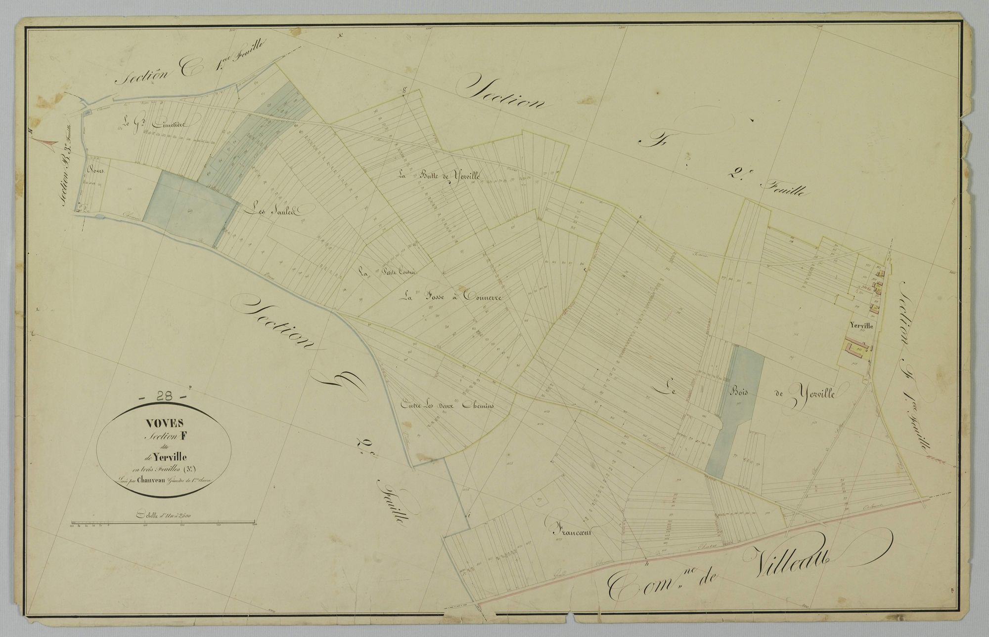 Section F, Yerville, feuille 3.