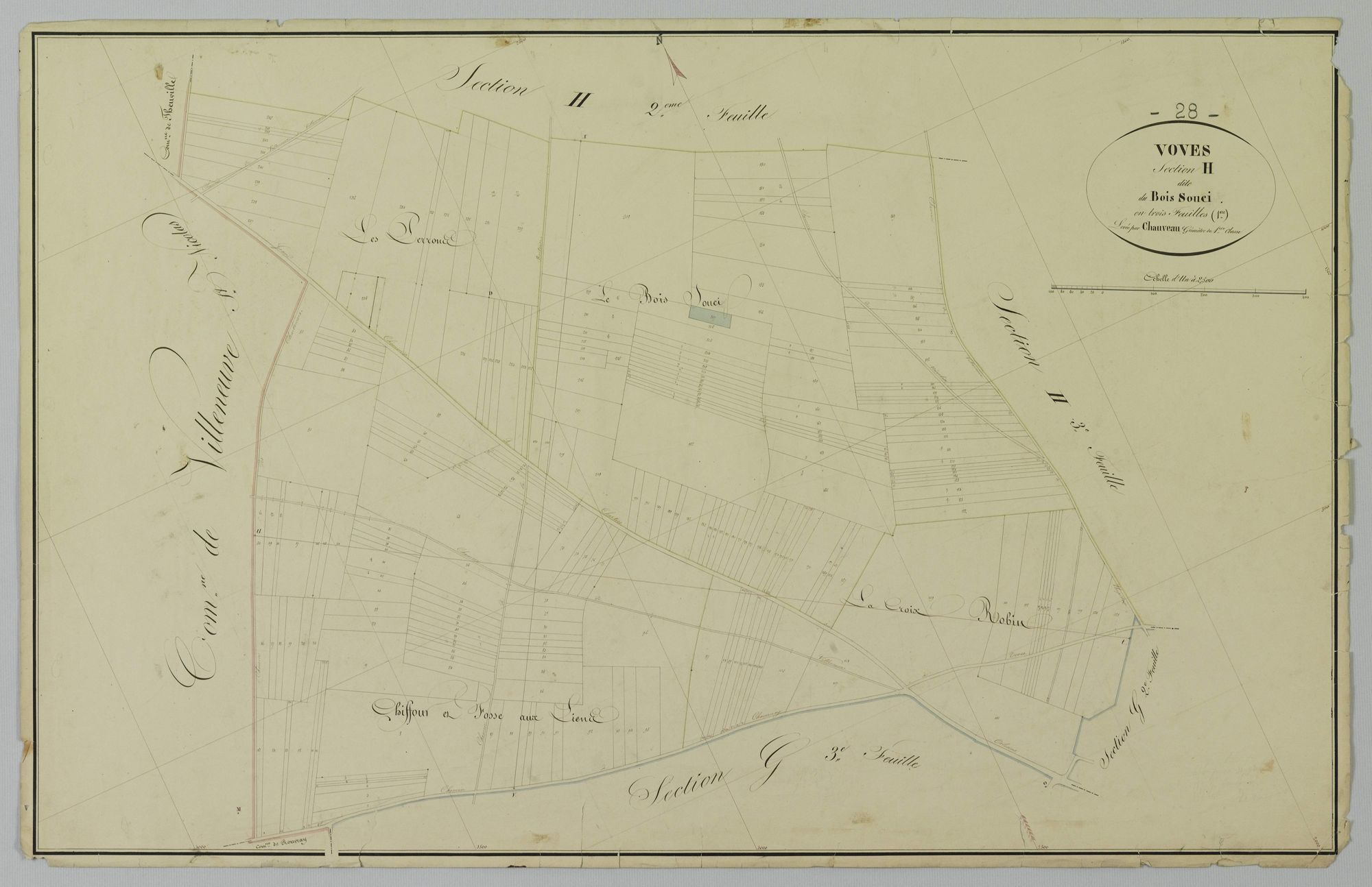 Section H, le Bois Souci, feuille 1.
