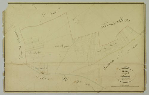 Section A, Champrond, feuille 2.