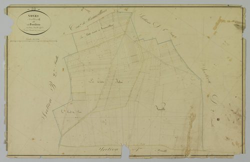 Section C, les Perrières, feuille 2 / Terminée sur le terrain par Monsieur Masson, Géomètre secondaire.