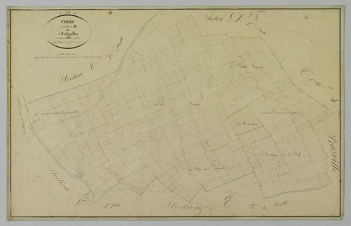 Section D, Soignolles, feuille 2 / Terminée sur le terrain par Monsieur Masson, Géomètre secondaire.