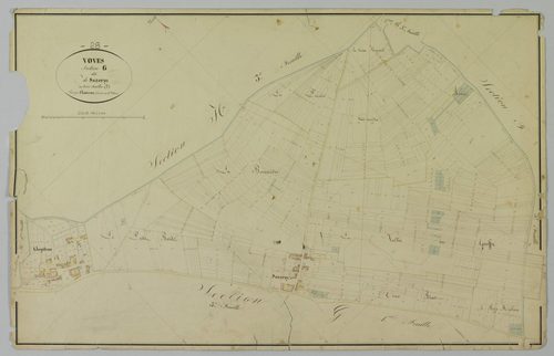 Section G, Sazeray, feuille 2.
