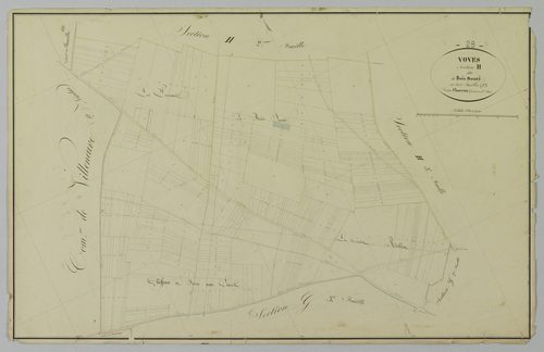 Section H, le Bois Souci, feuille 1.