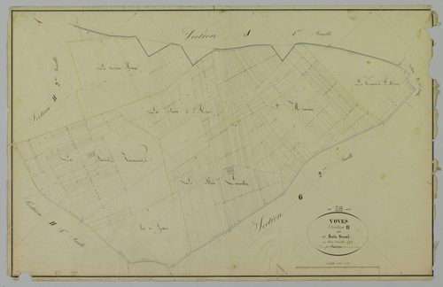 Section H, le Bois Souci, feuille 3.