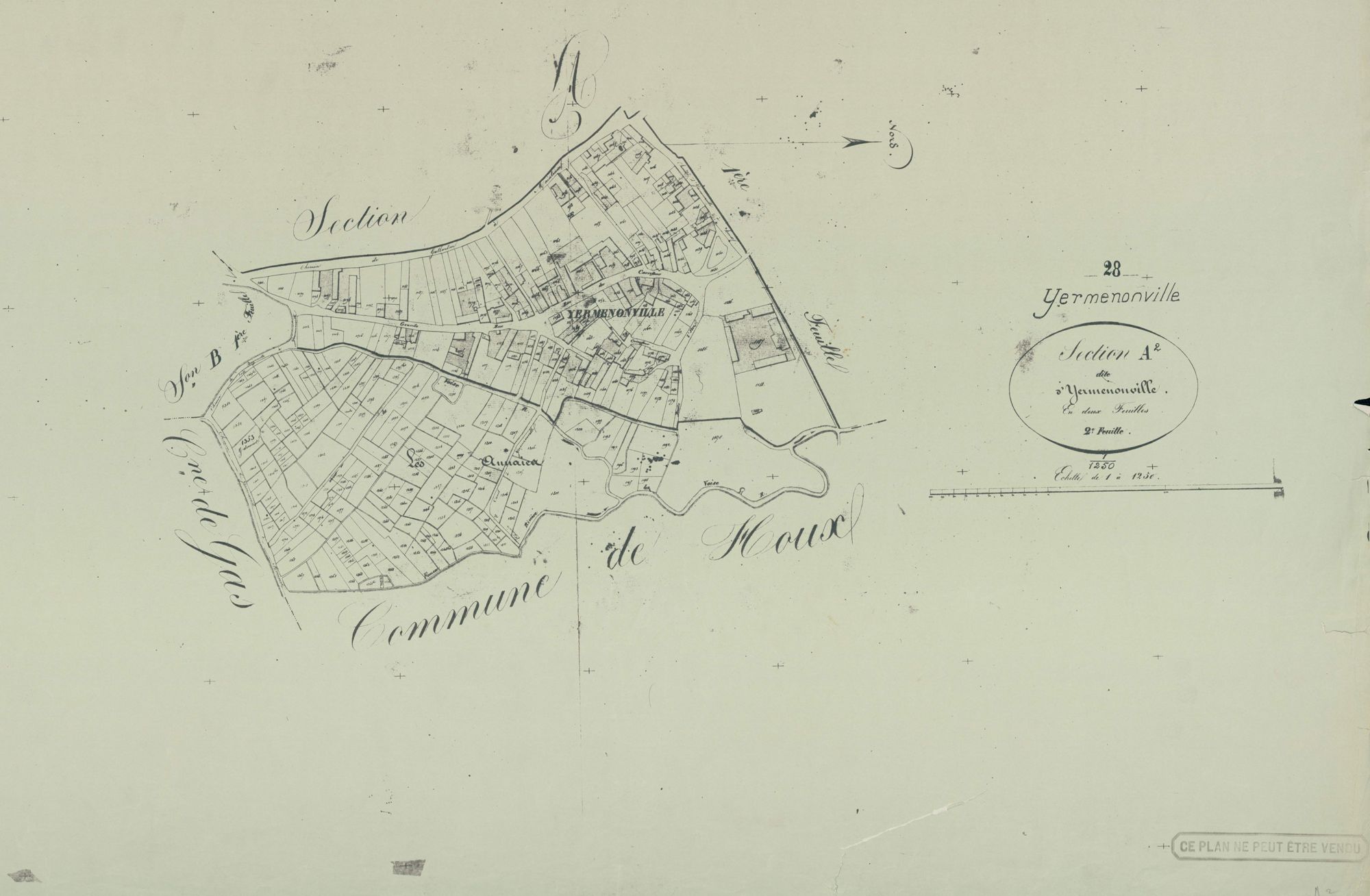 Section A, Yermenonville, feuille 2.