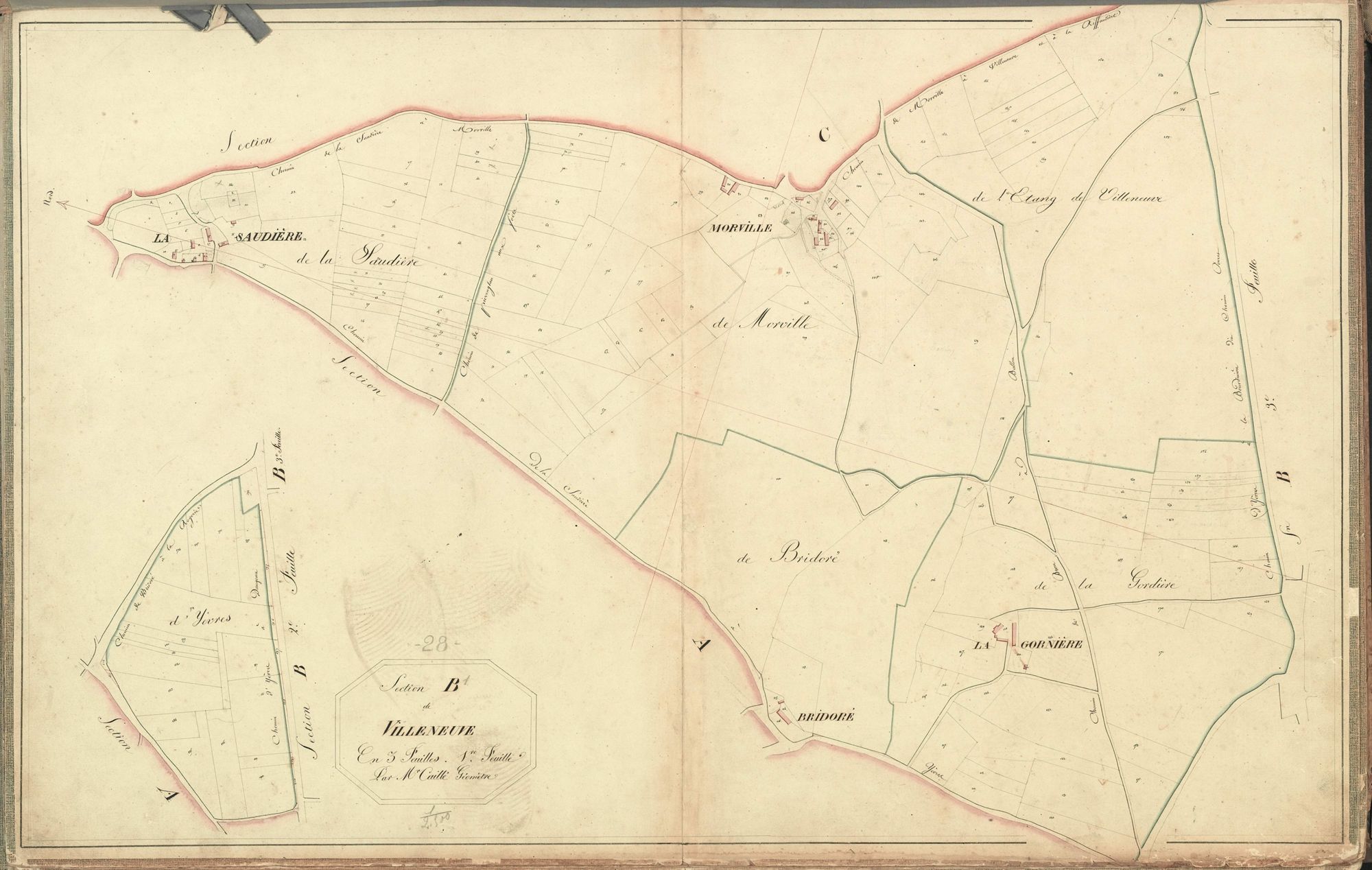 Section B, Villeneuve, feuille 1.