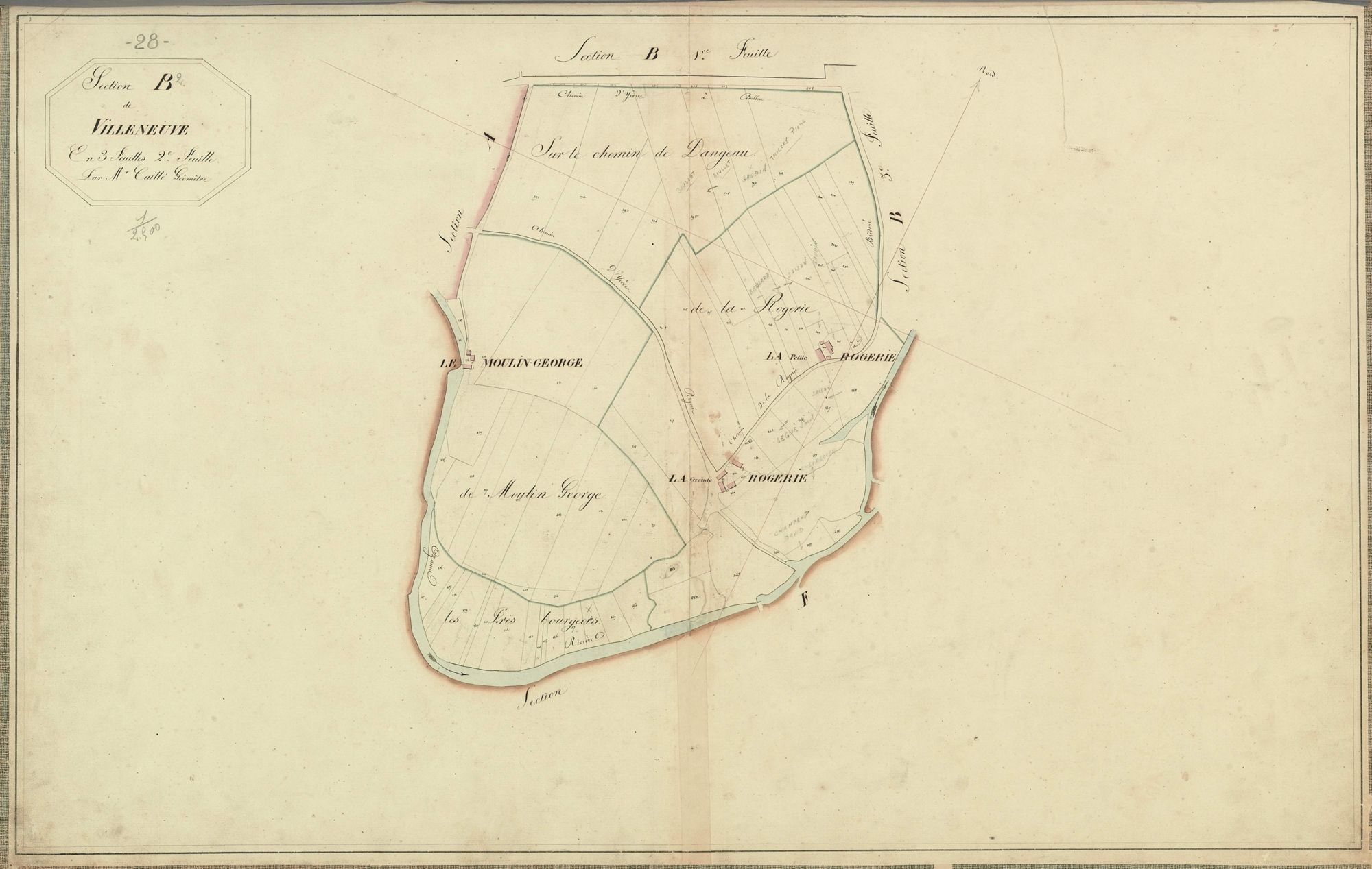 Section B, Villeneuve, feuille 2.