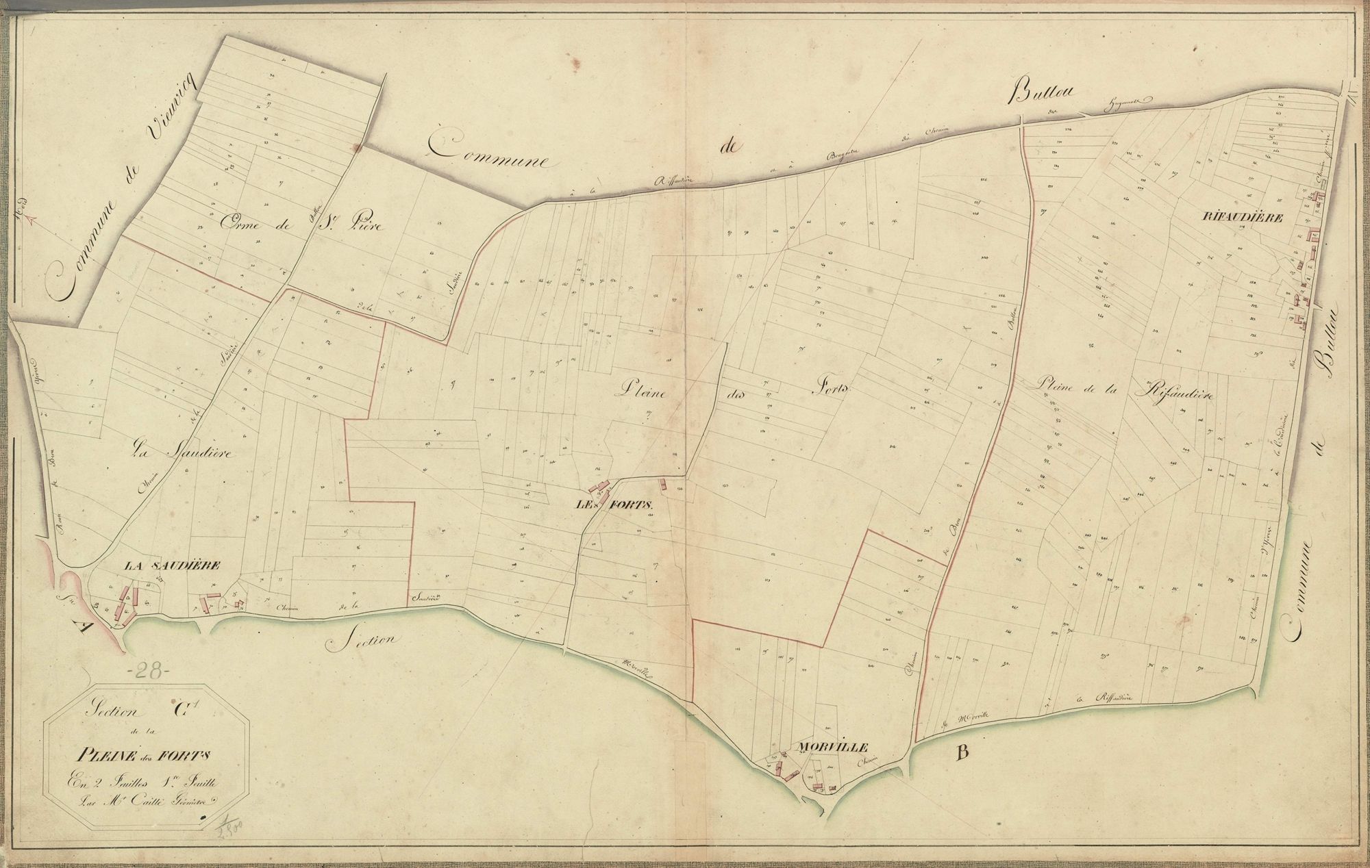 Section C, la Pleine des Forts, feuille 1.