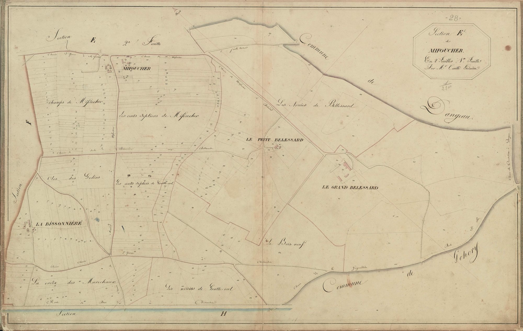 Section E, Mifoucher, feuille 1.