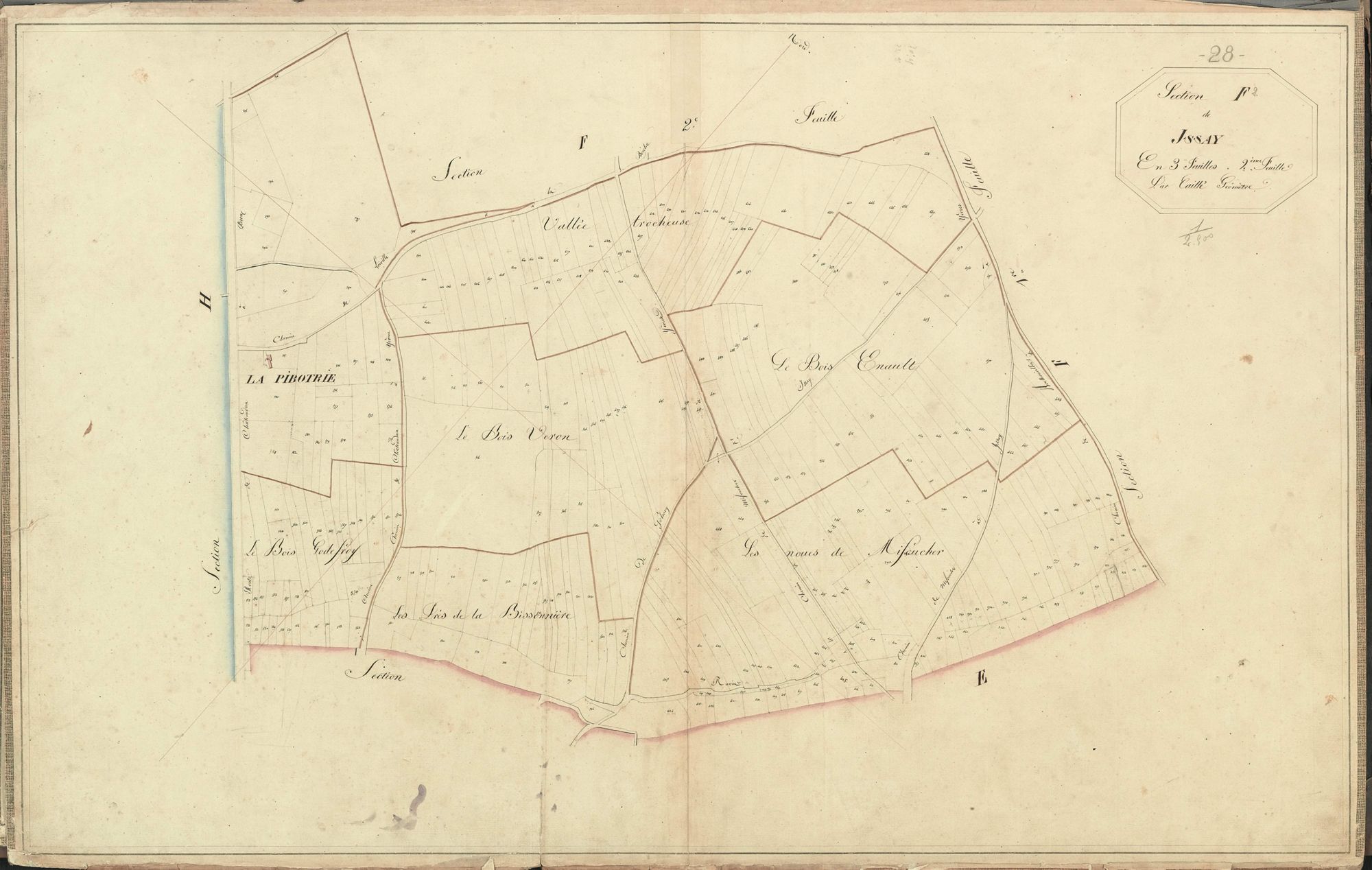 Section F, Issay, feuille 2.