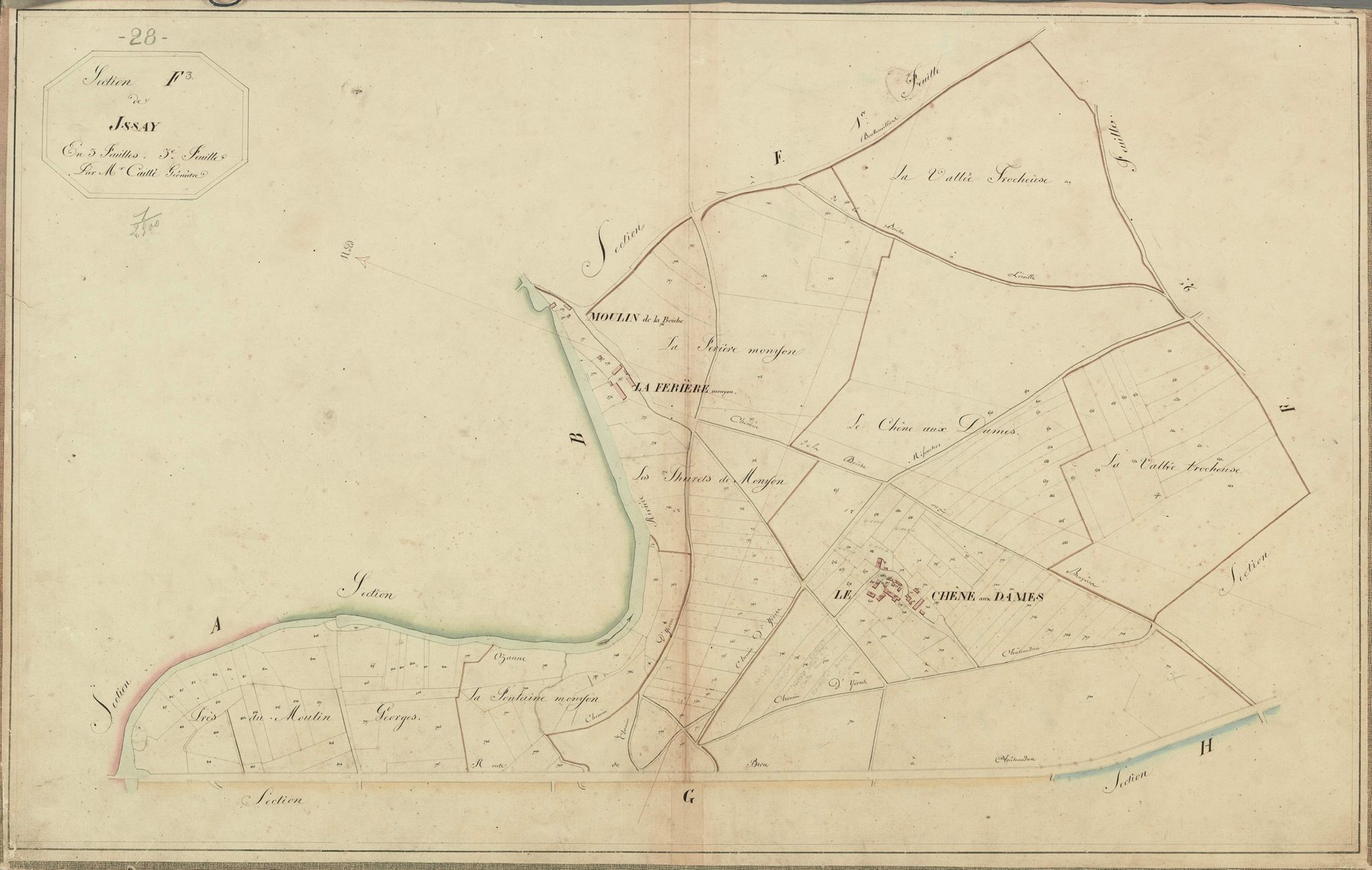 Section F, Issay, feuille 3.
