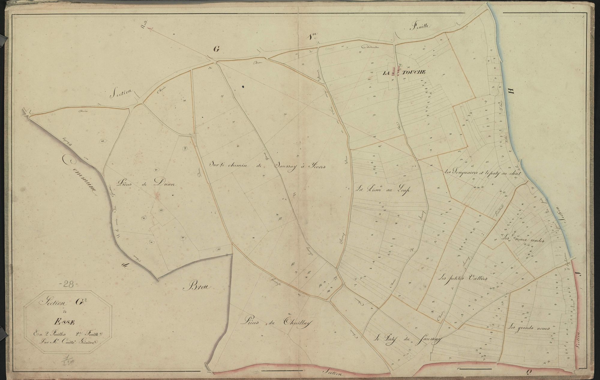 Section G, Esse, feuille 2.