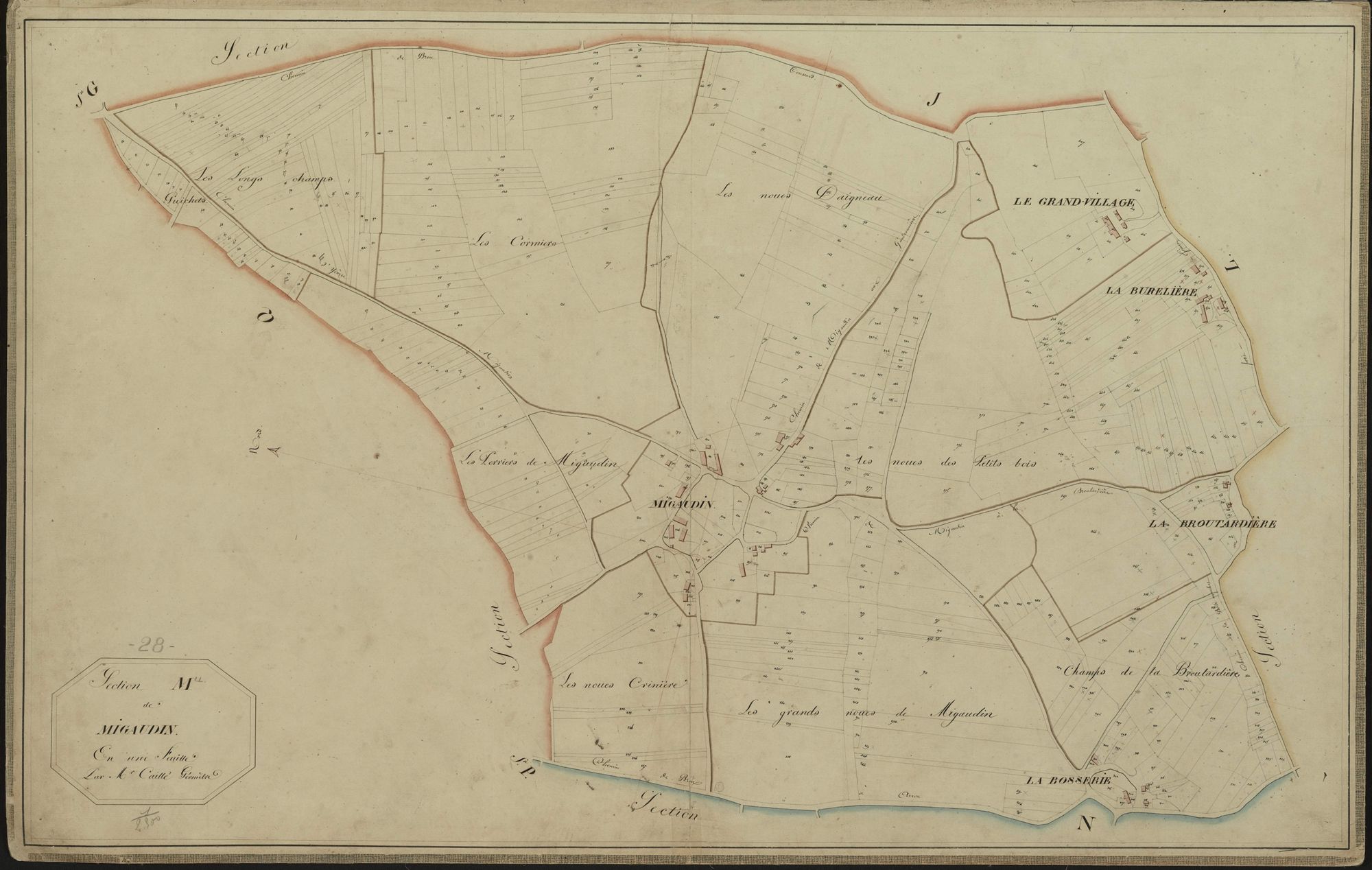 Section M, Migaudin, en une feuille.