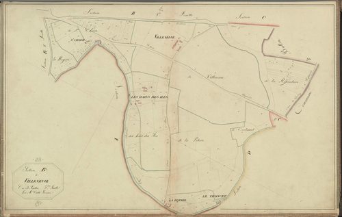 Section B, Villeneuve, feuille 3.
