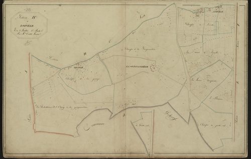Section H, Loiville, feuille 2.