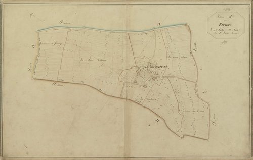 Section J, les Epinets, feuille 1.