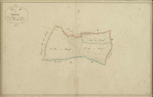 Section P, Villecoy, feuille 2.