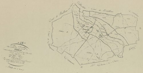 Tableau d'assemblage du plan parcellaire.