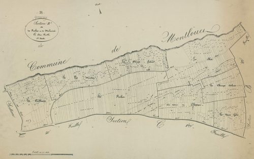 Section B, les Roches et Malavisé, feuille 1.