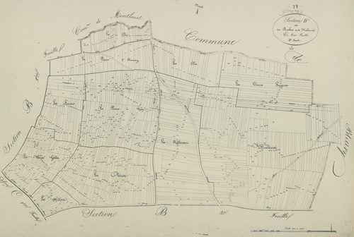 Section B, les Roches et Malavisé, feuille 2.