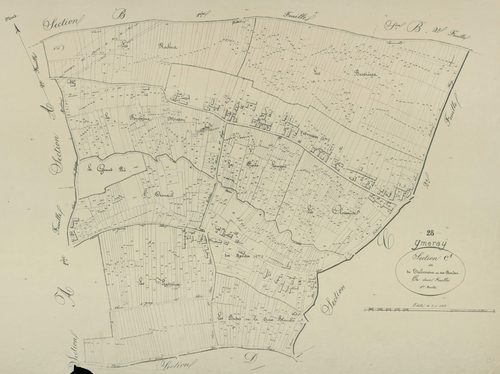 Section C, Talevoisin et les Bordes, feuille 1.
