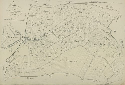 Section C, Talevoisin et les Bordes, feuille 2.