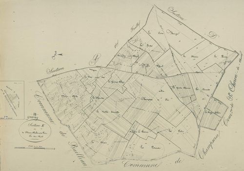 Section E, le Mont-Flube et Foie, en une feuille.
