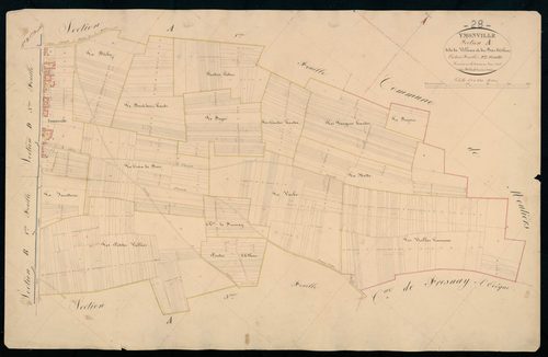 Section A, Villeau et le Bois d'Othon, feuille 2.