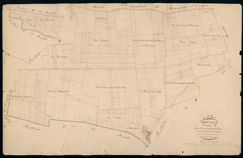 Section B, les Roses et Planchevilliers, feuille 2.