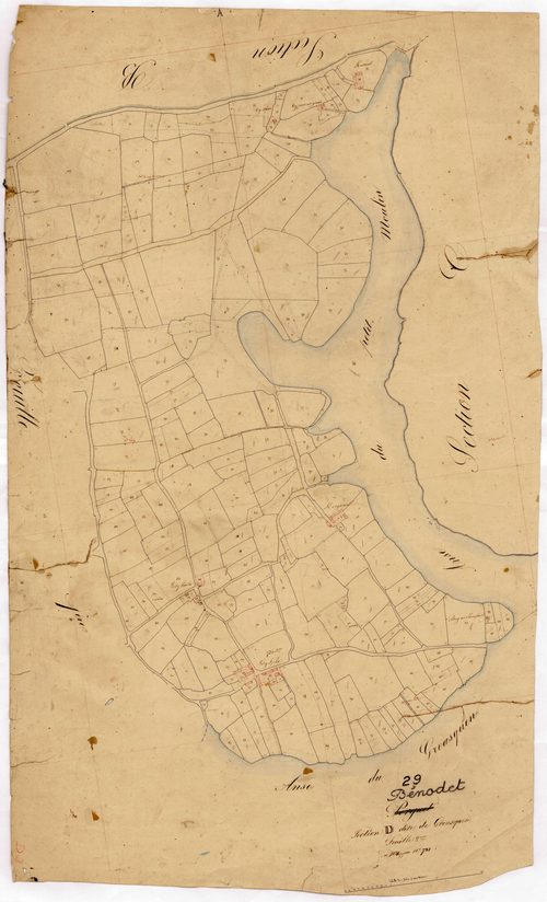 Section D 2 de Groasquen (feuille 2).