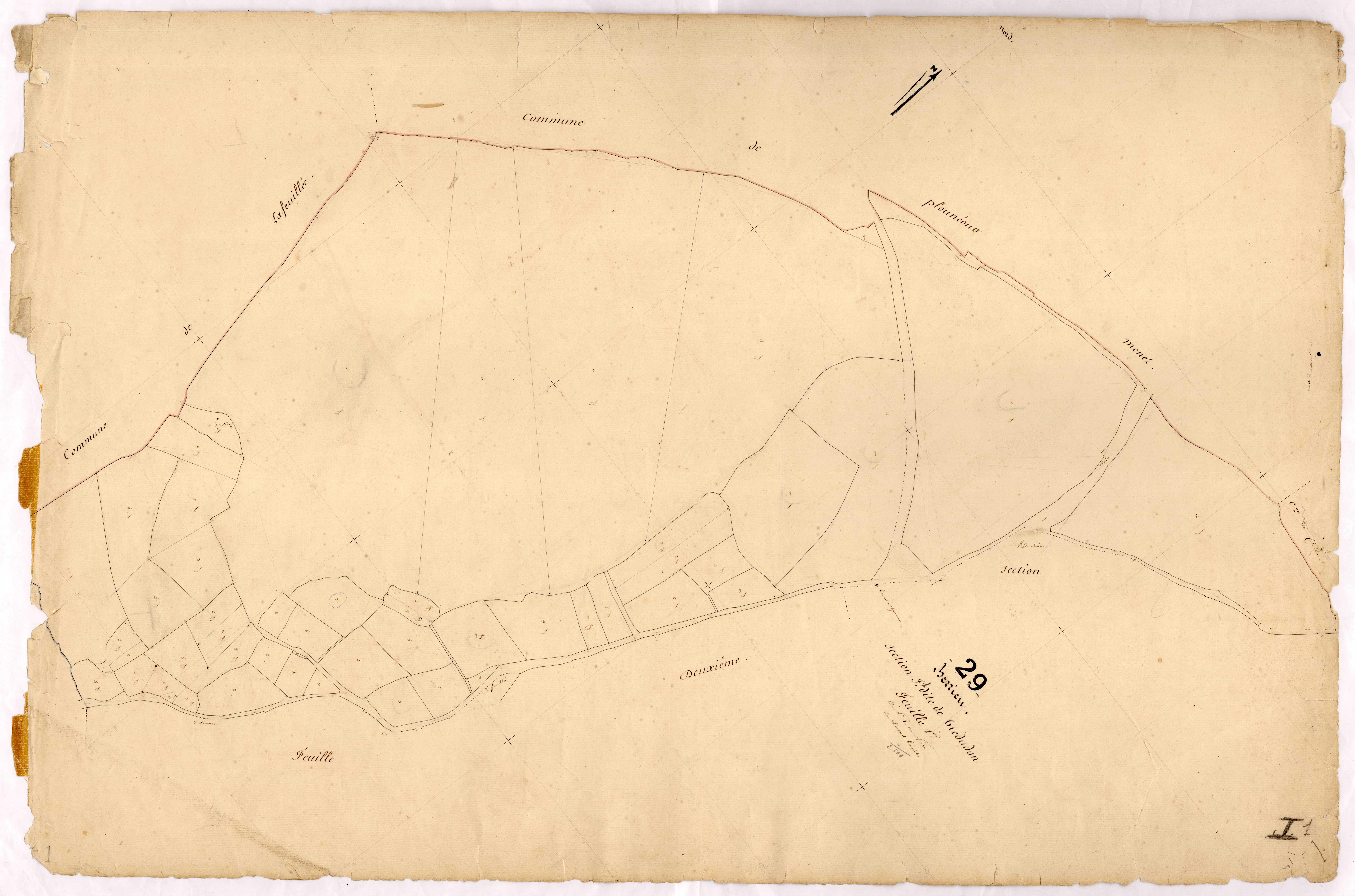 Section J 1 de Trédudon.