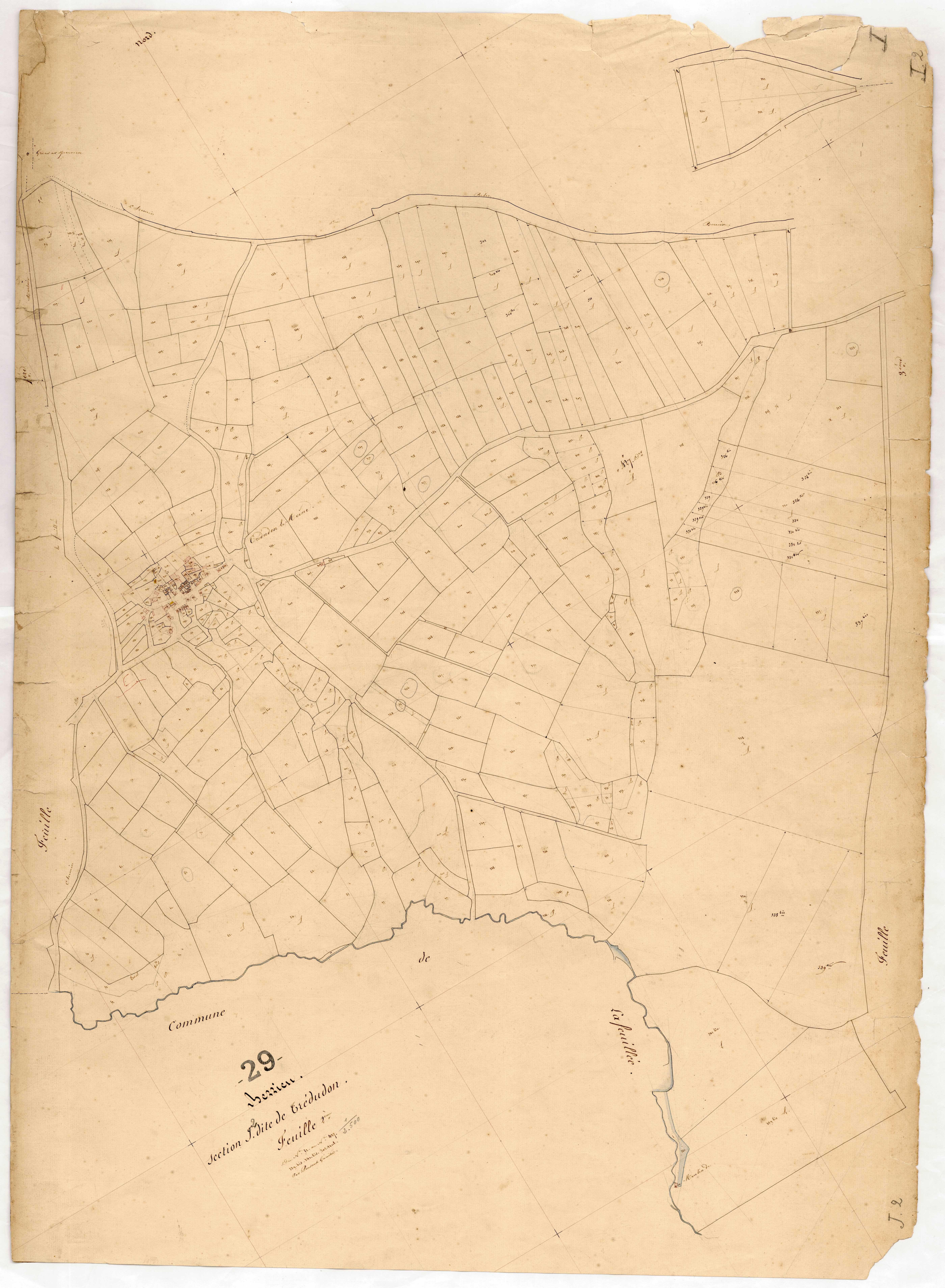 Section J 2 de Trédudon.