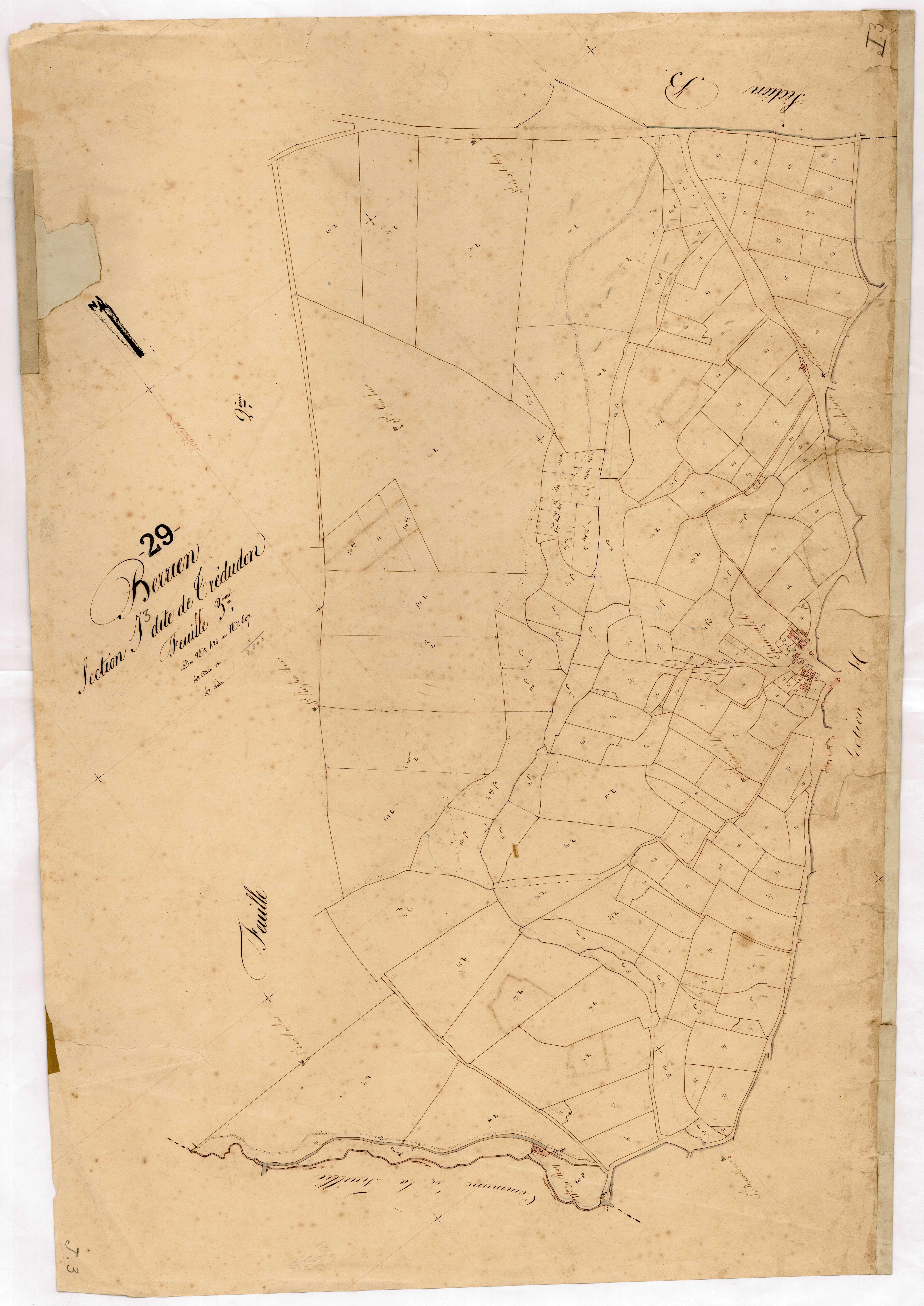 Section J 3 de Trédudon.