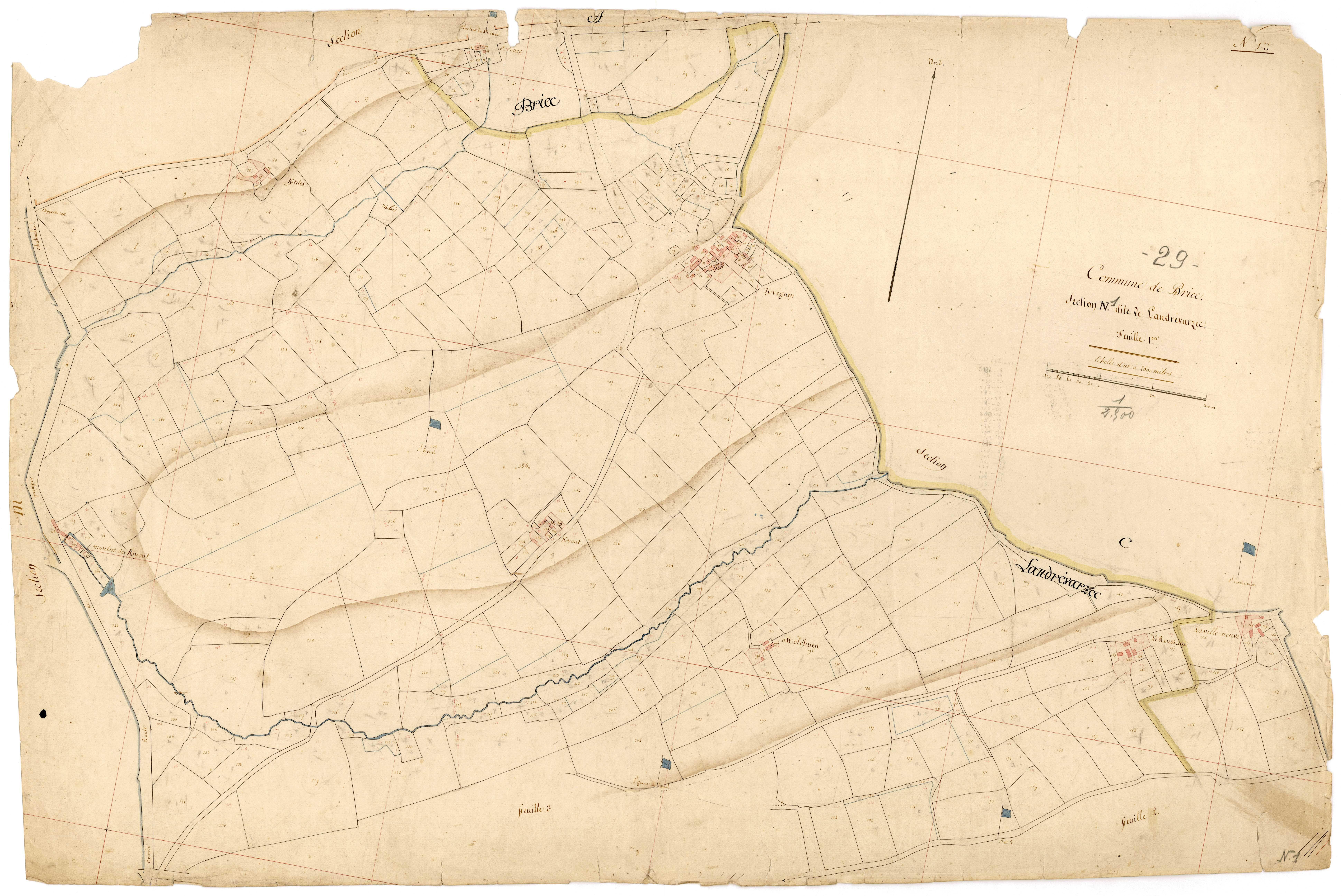 Section N 1 de Landrévarzec.