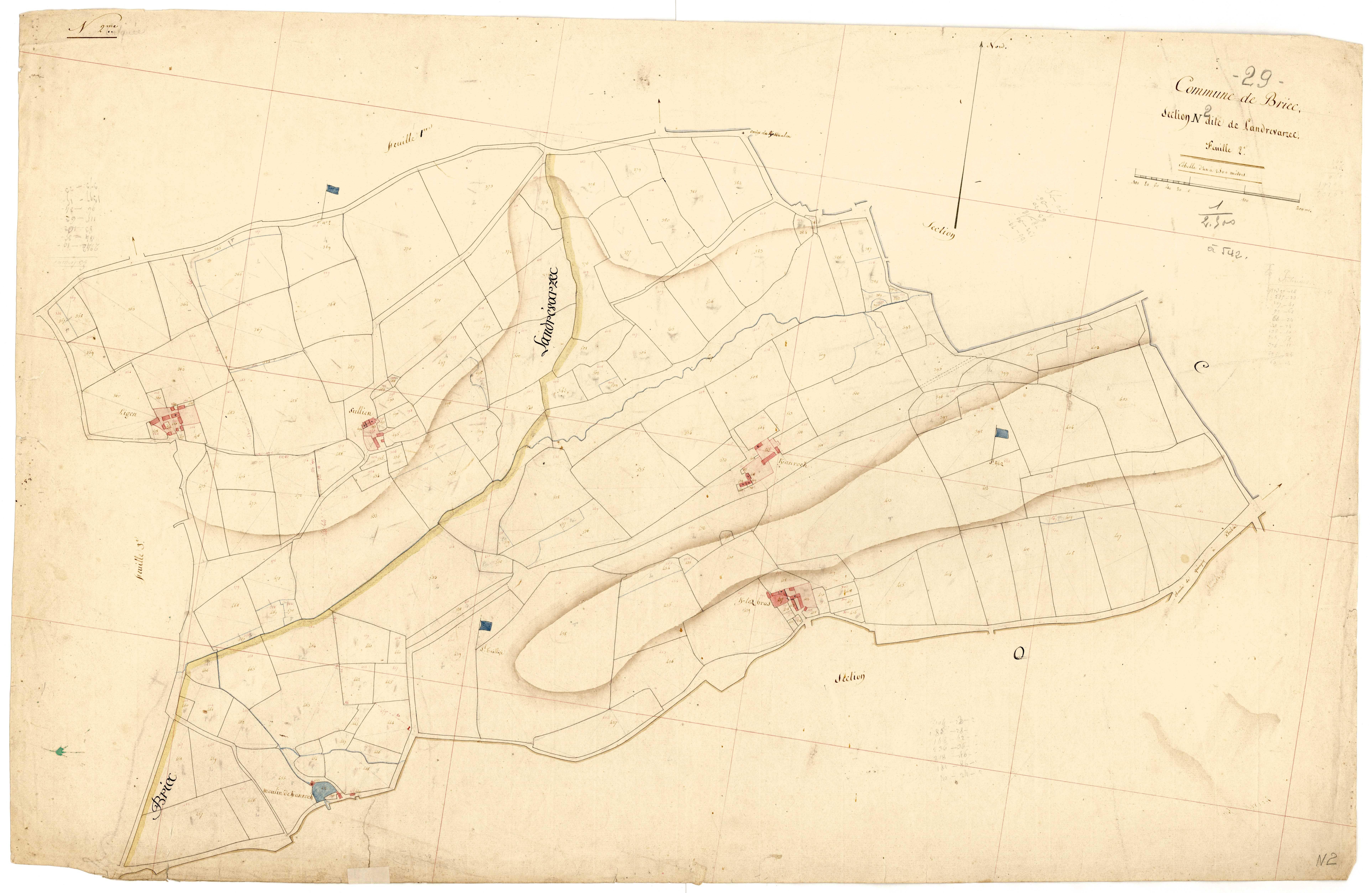 Section N 2 de Landrévarzec.