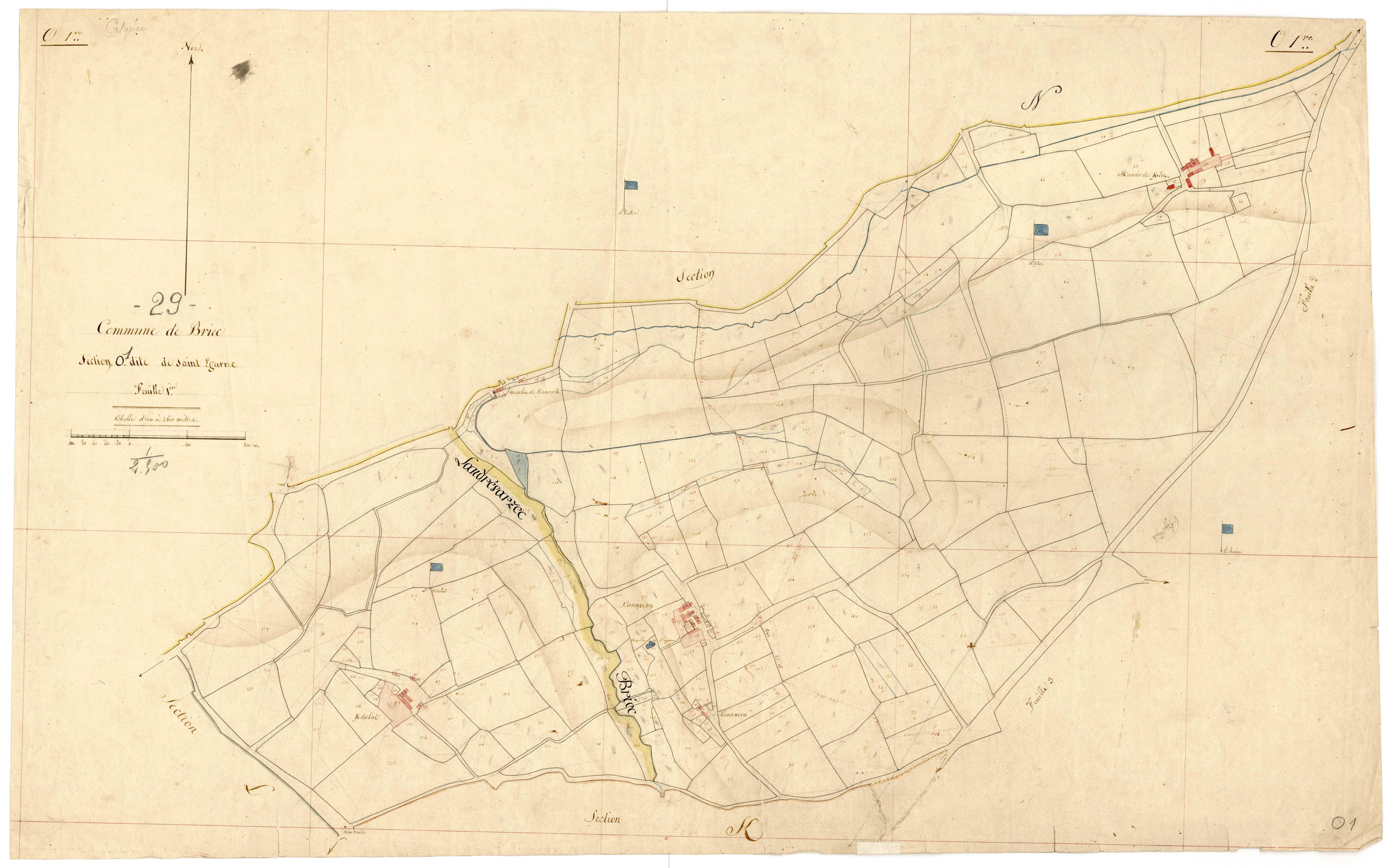 Section O 1 de Saint-Égarec.
