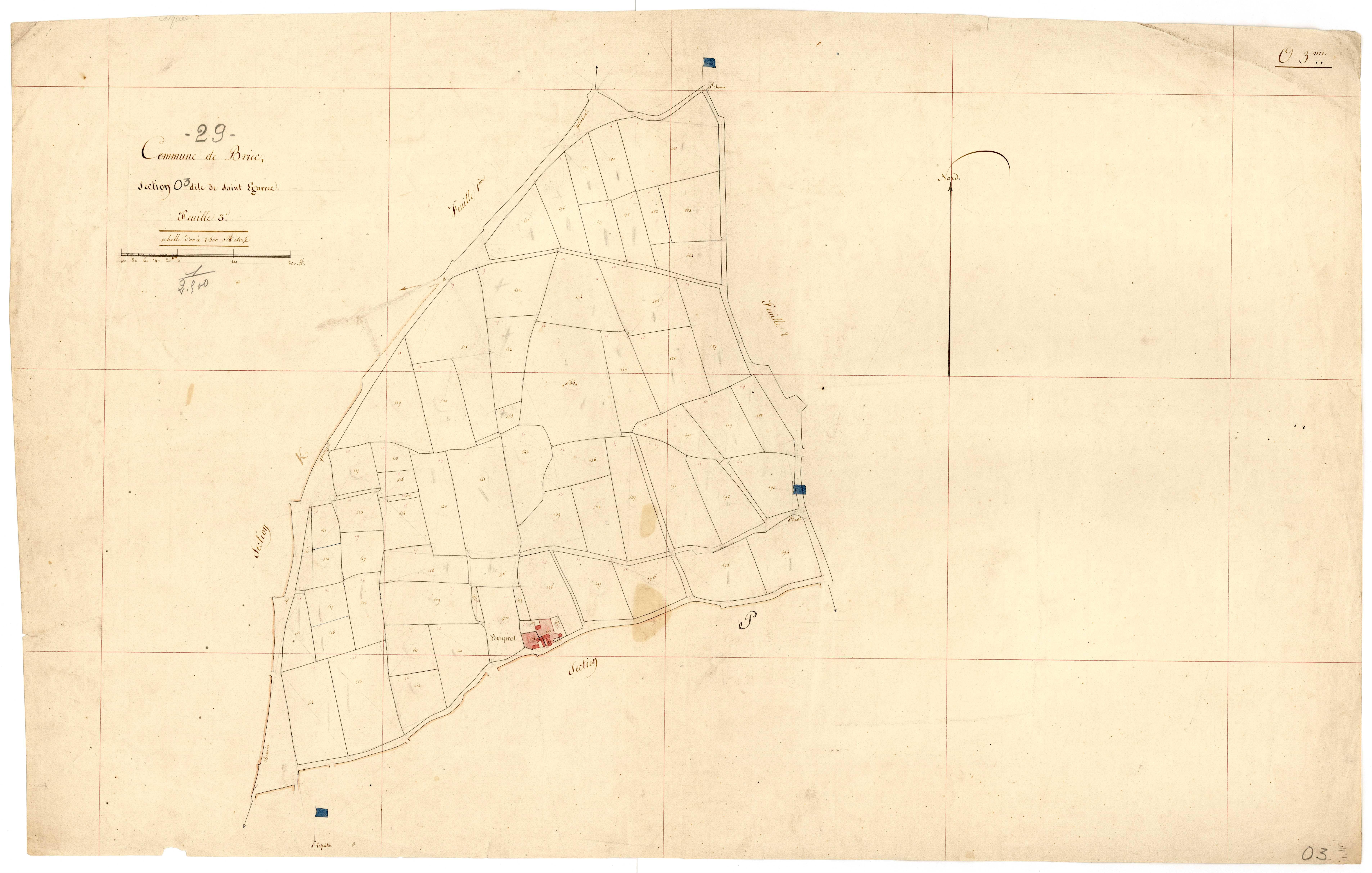 Section O 3 de Saint-Égarec.