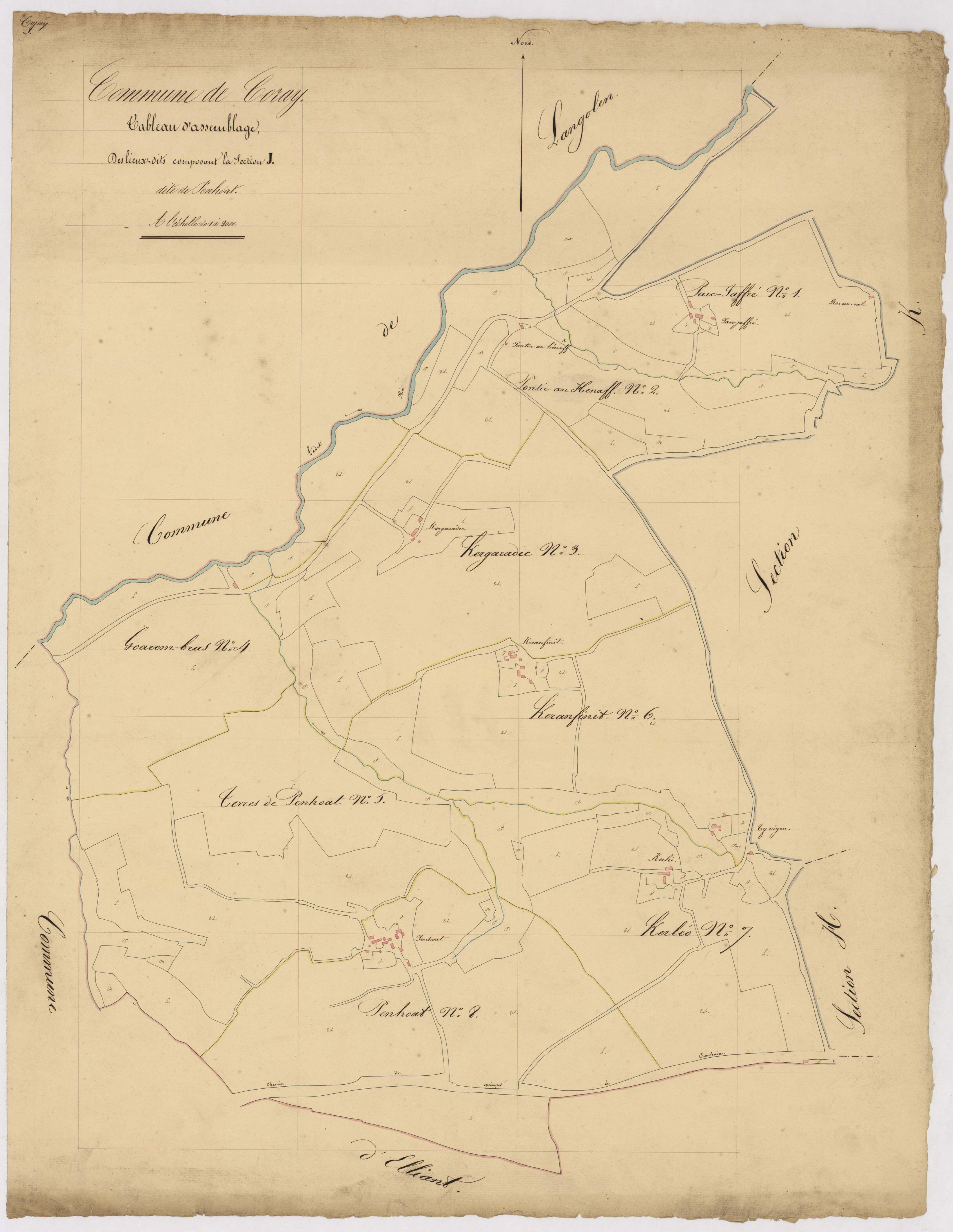 Tableau d'assemblage de la section I.