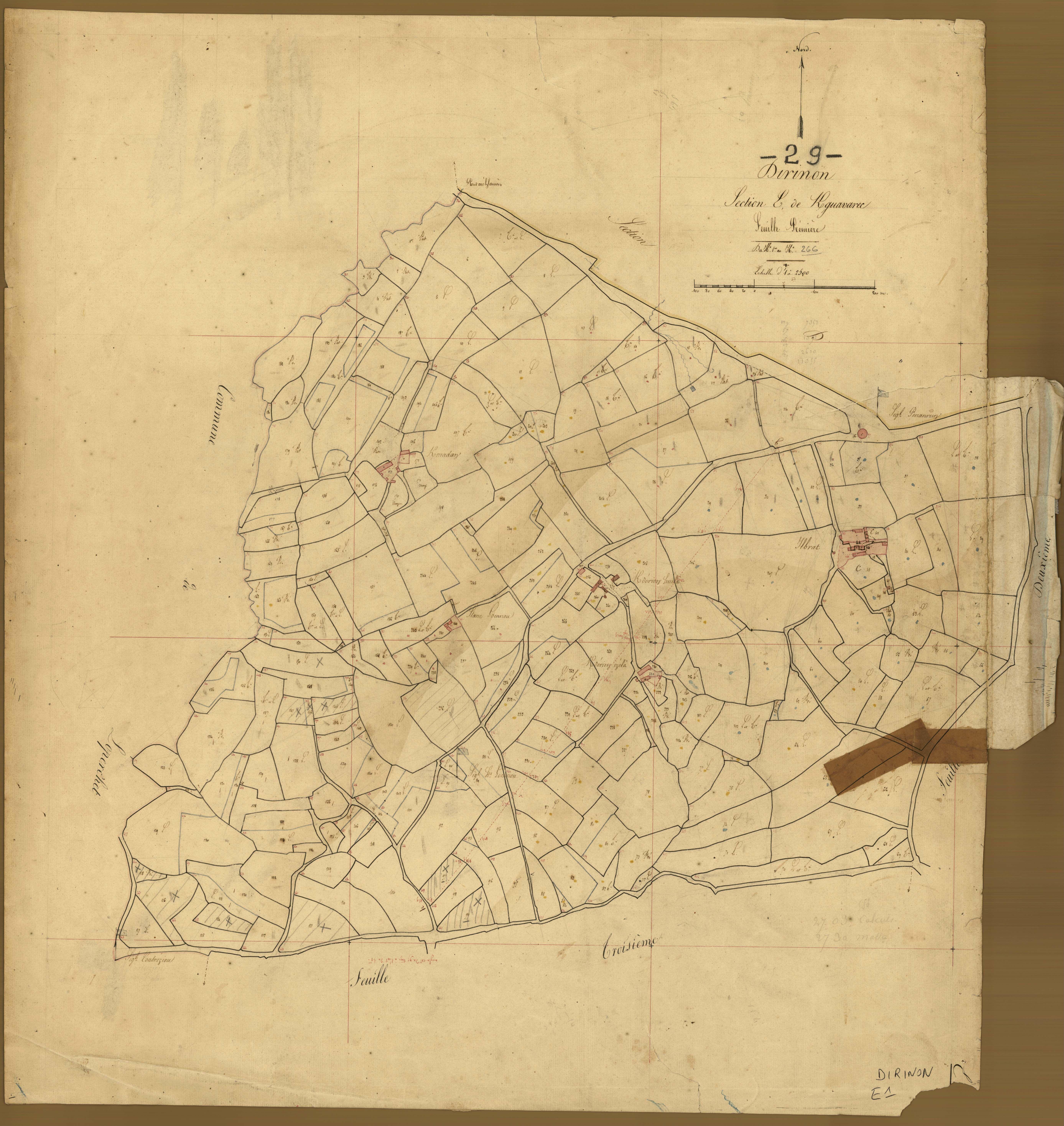Section E 1 de Kergavarec.