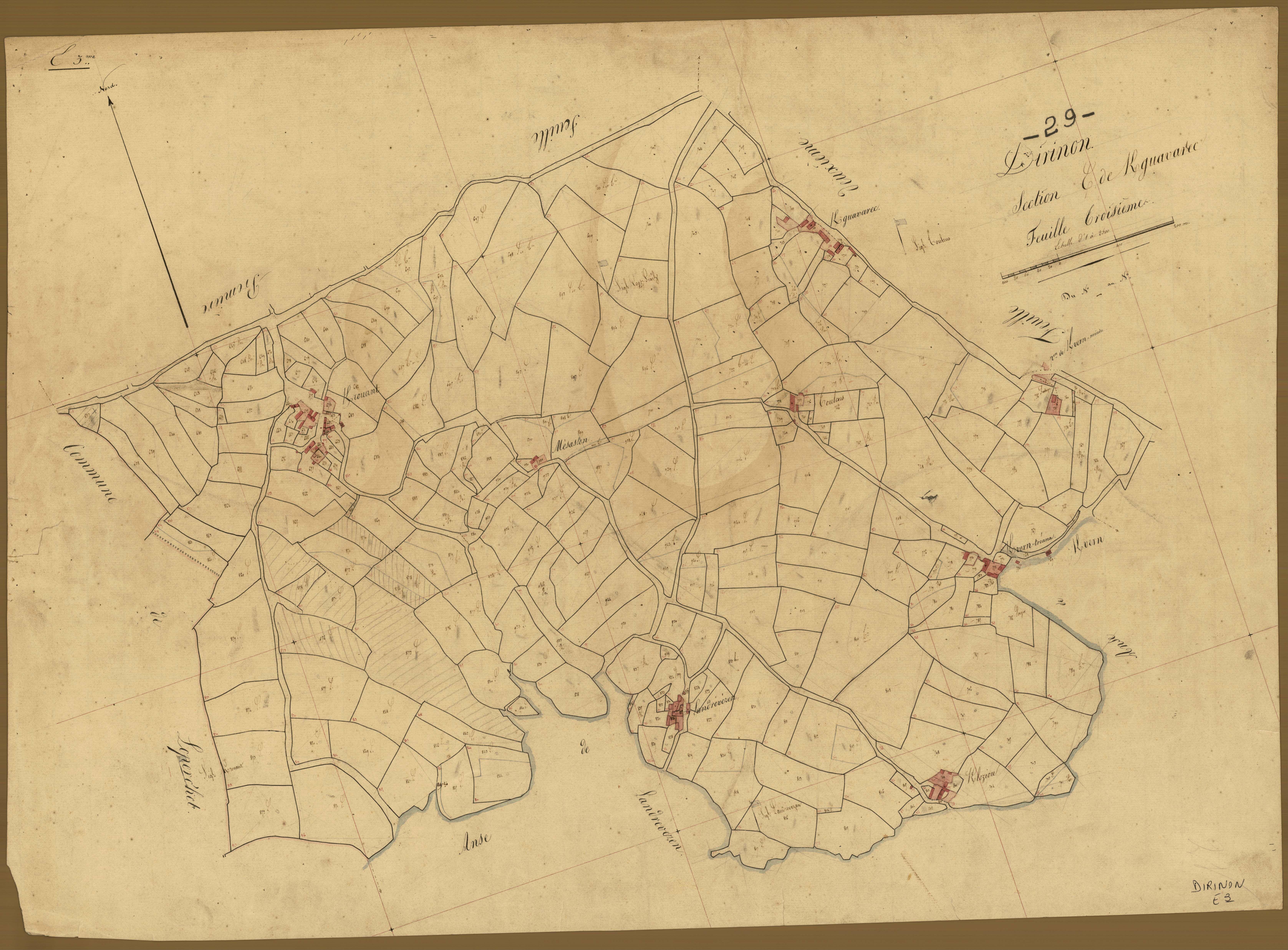 Section E 3 de Kergavarec.