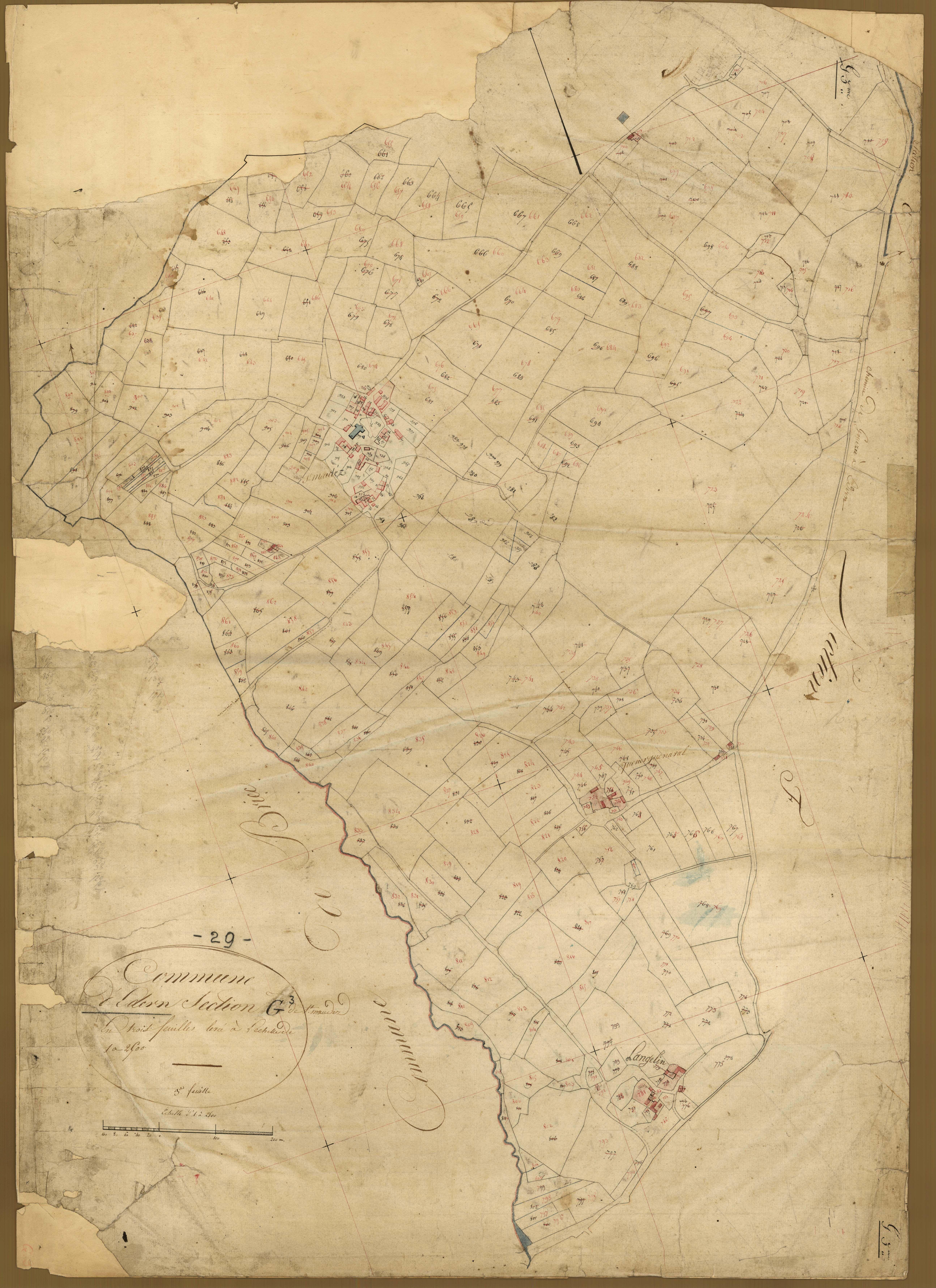 Section G 3 de Saint-Maudez.