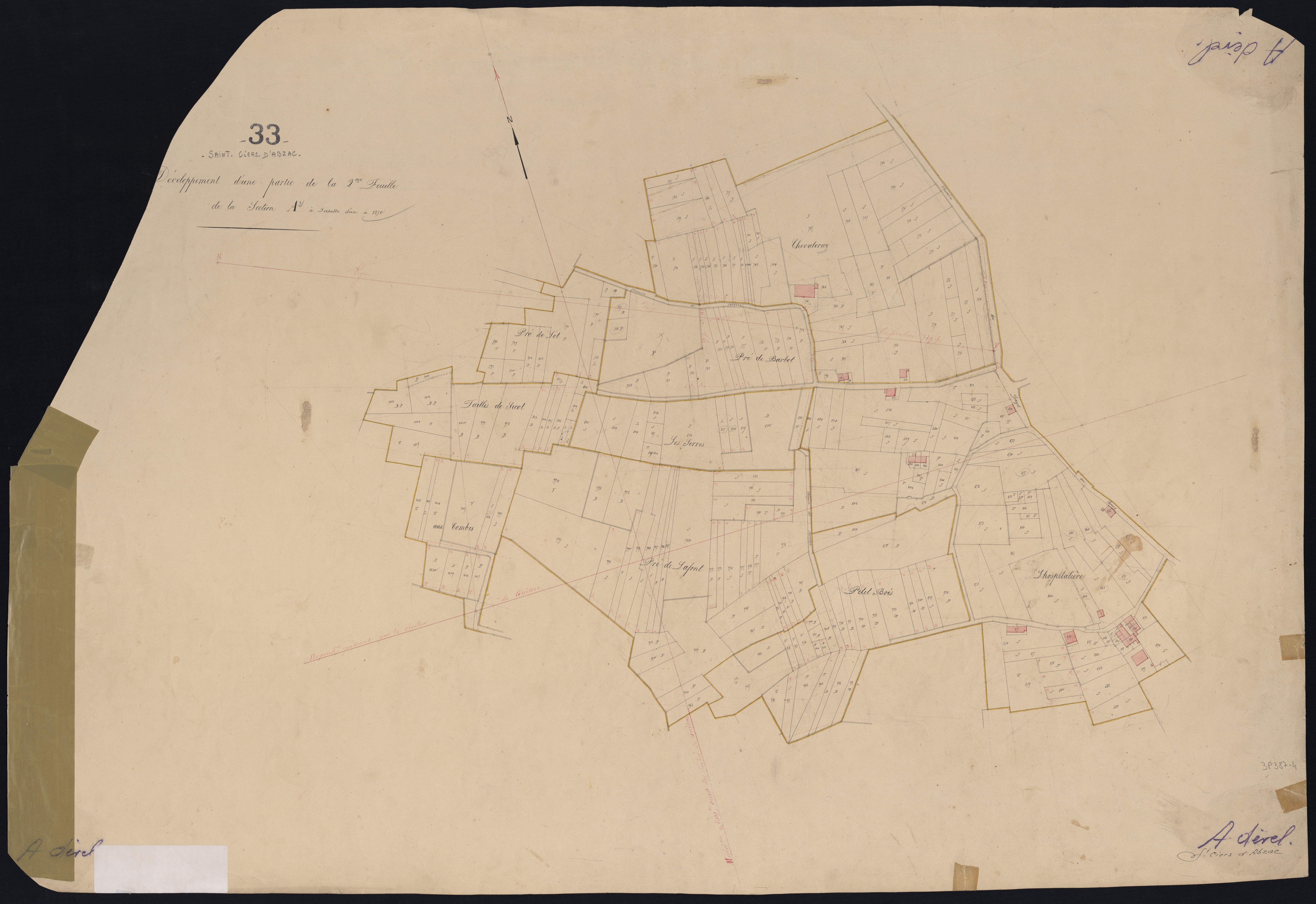 Abzac - -Section A feuille 2 : Fayet
