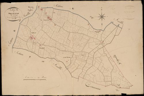 Aillas - -Section E feuille 3 : Sigalens