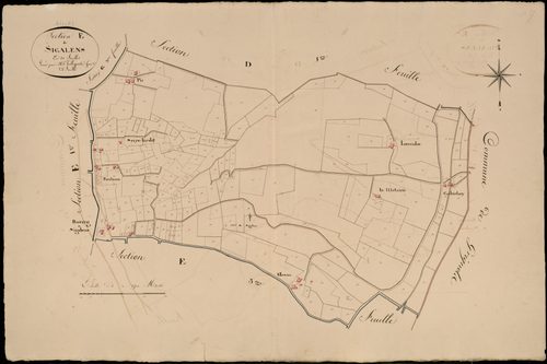 Aillas - -Section E feuille 2 : Sigalens