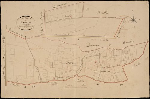 Aillas - -Section B feuille 1 : Labeyse