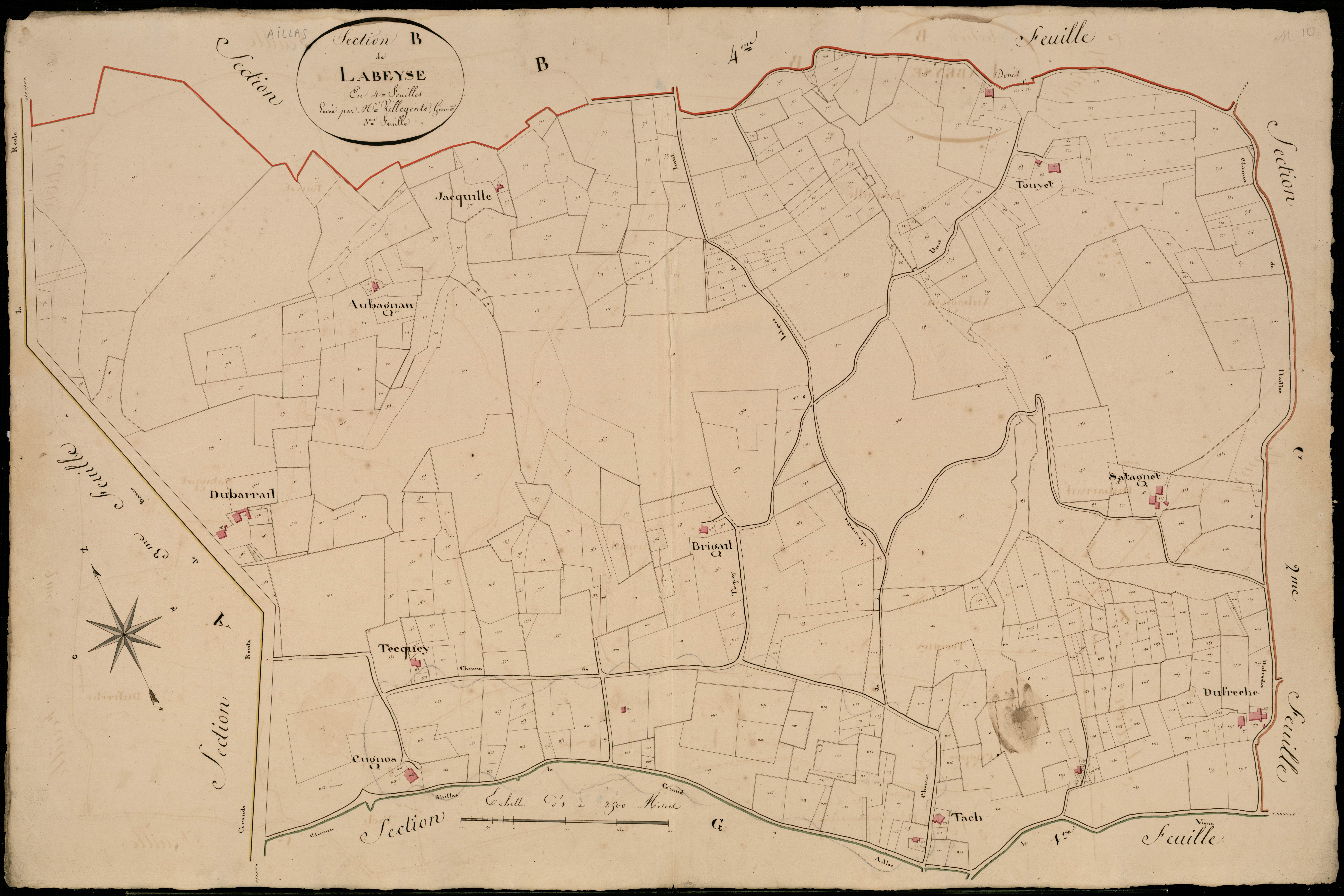 Aillas - -Section B feuille 3 : Labeyse