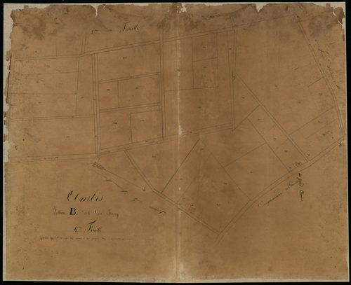 Ambès - -Section B feuille 4 : Le Bourg