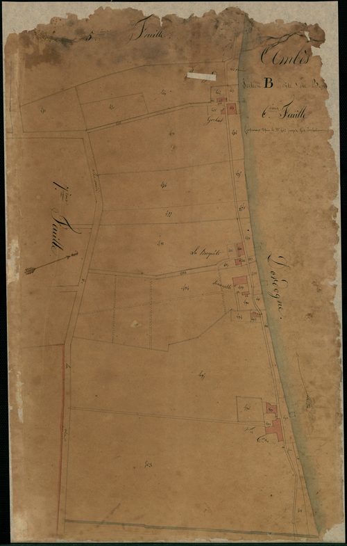 Ambès - -Section B feuille 6 : Le Bourg